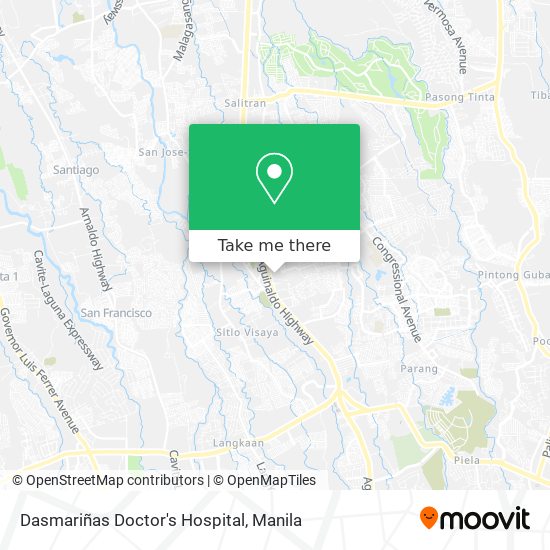 Dasmariñas Doctor's Hospital map