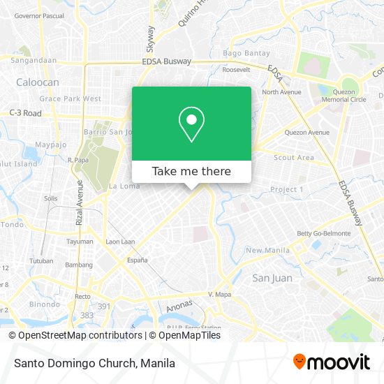 Santo Domingo Church map