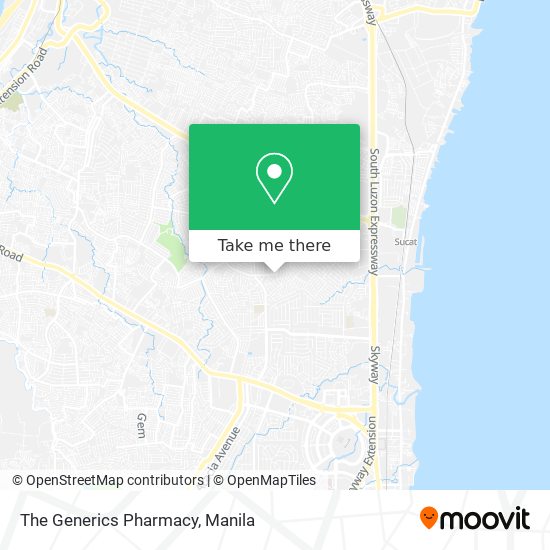 The Generics Pharmacy map