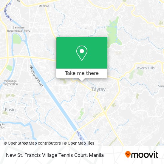 New St. Francis Village Tennis Court map
