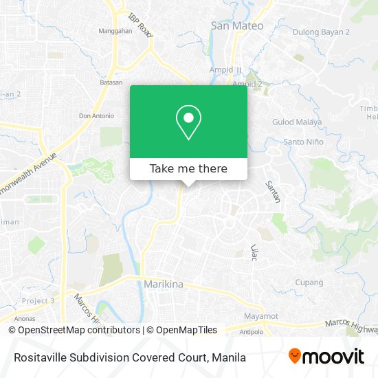 Rositaville Subdivision Covered Court map