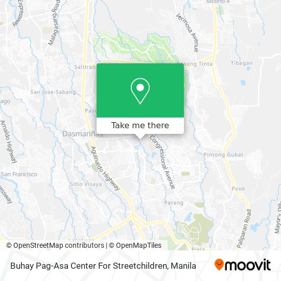 Buhay Pag-Asa Center For Streetchildren map