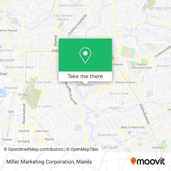 Miller Marketing Corporation map
