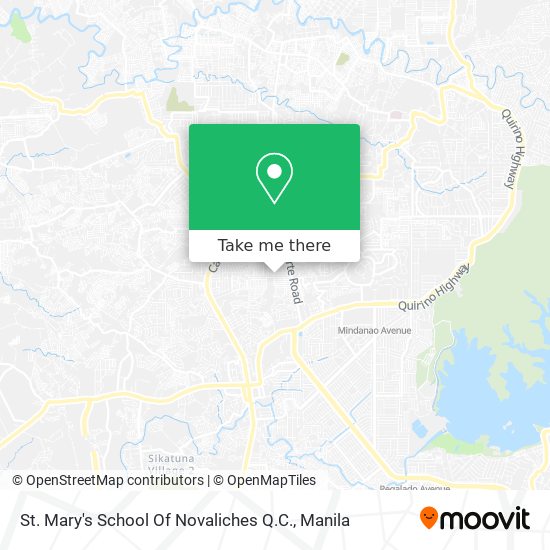 St. Mary's School Of Novaliches Q.C. map