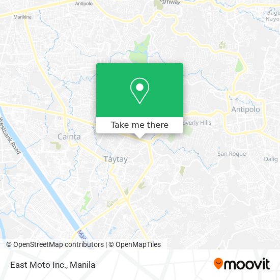 East Moto Inc. map