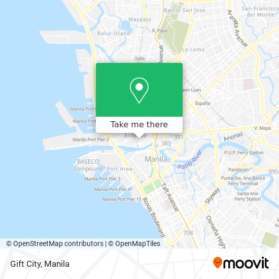 Gift City map