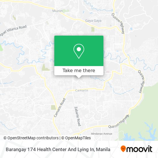 Barangay 174 Health Center And Lying In map