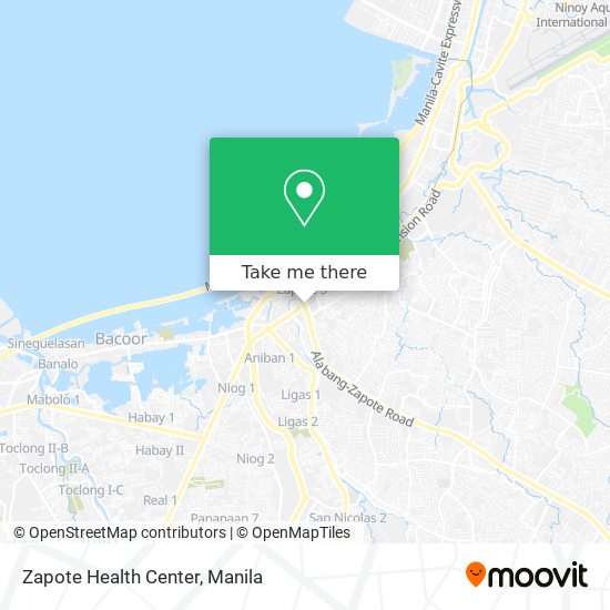 Zapote Health Center map