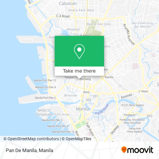 Pan De Manila map