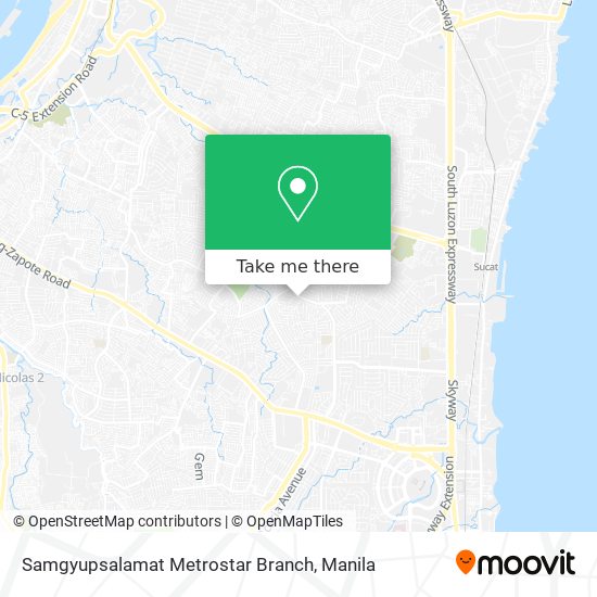 Samgyupsalamat Metrostar Branch map