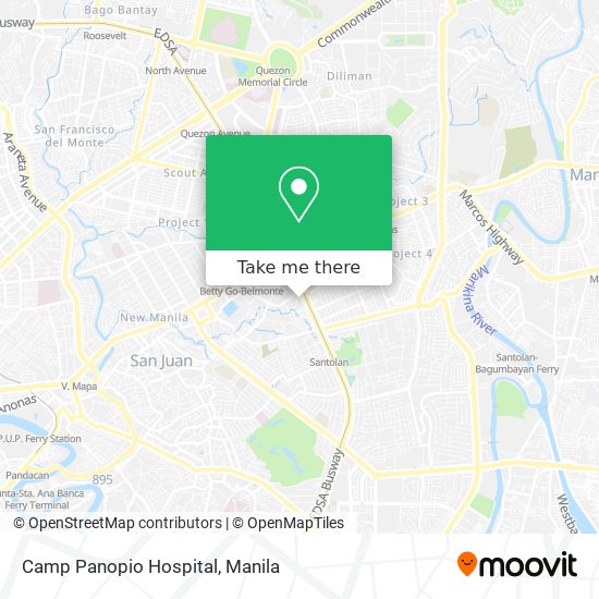 Camp Panopio Hospital map