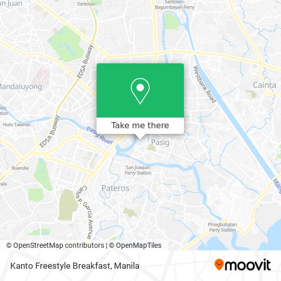Kanto Freestyle Breakfast map