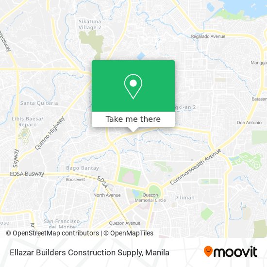 Ellazar Builders Construction Supply map