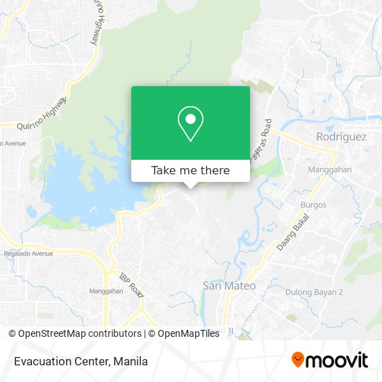 Evacuation Center map