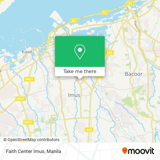 Faith Center Imus map