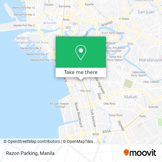 Razon Parking map