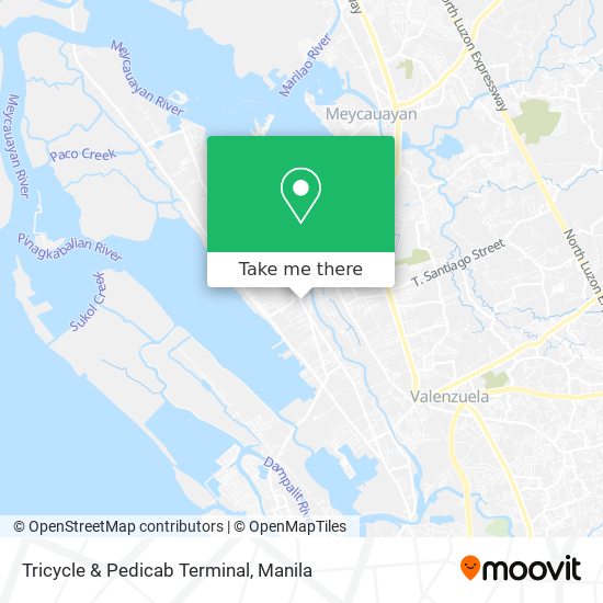Tricycle & Pedicab Terminal map