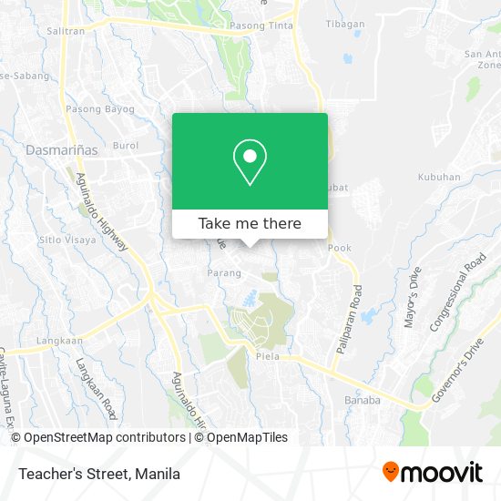 Teacher's Street map