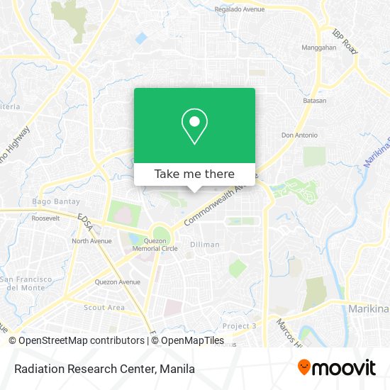 Radiation Research Center map