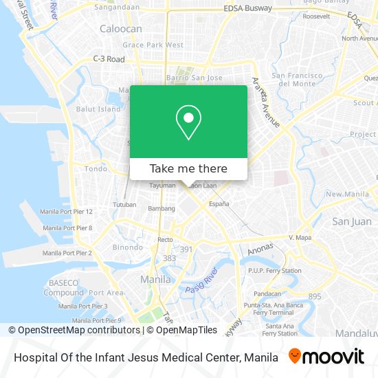 Hospital Of the Infant Jesus Medical Center map