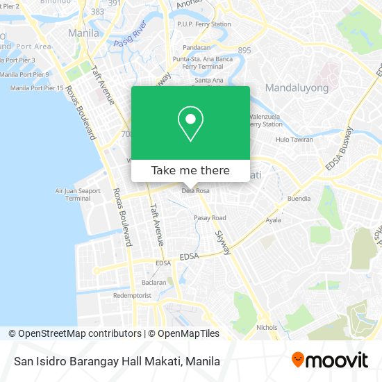 San Isidro Barangay Hall Makati map