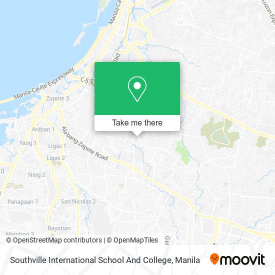 Southville International School And College map