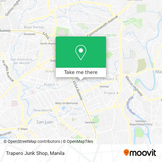 Trapero Junk Shop map