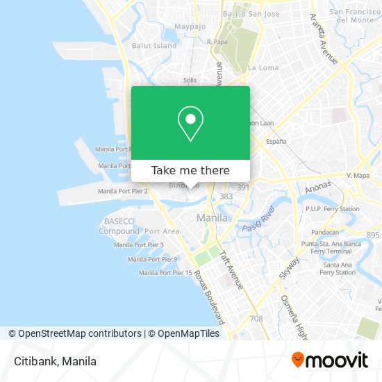 Citibank map