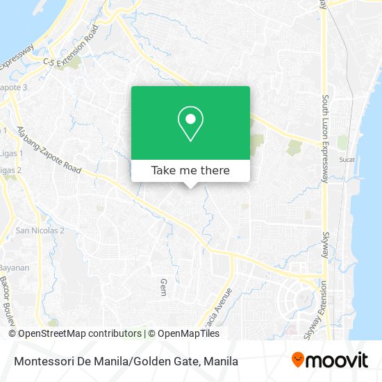 Montessori De Manila / Golden Gate map