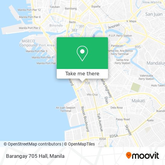 Barangay 705 Hall map