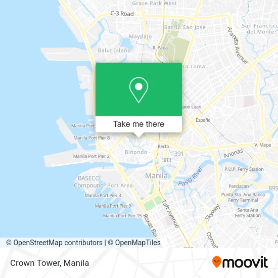 Crown Tower map