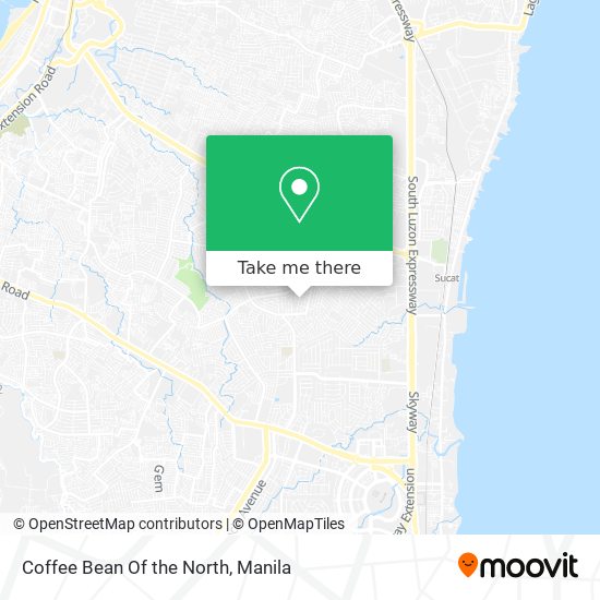 Coffee Bean Of the North map