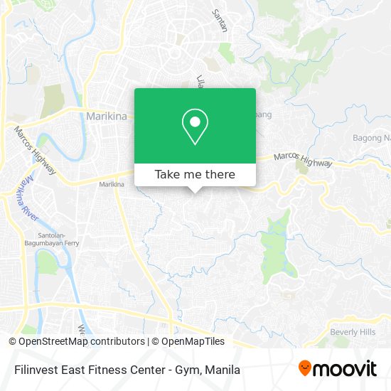 Filinvest East Fitness Center - Gym map