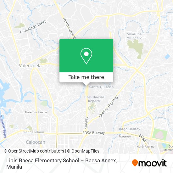 Libis Baesa Elementary School – Baesa Annex map