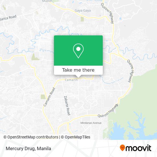 Mercury Drug map