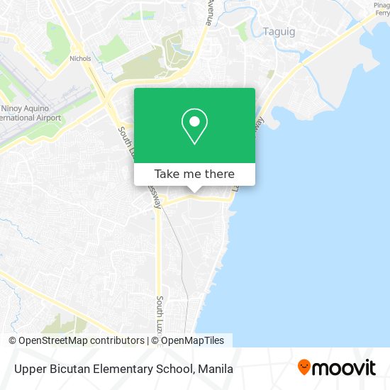 Upper Bicutan Elementary School map