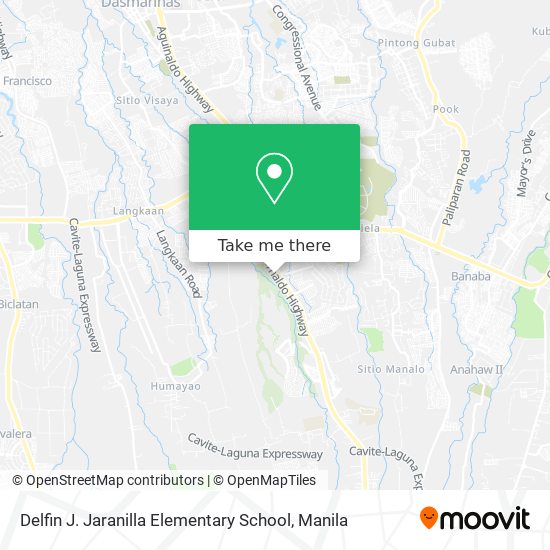 Delfin J. Jaranilla Elementary School map