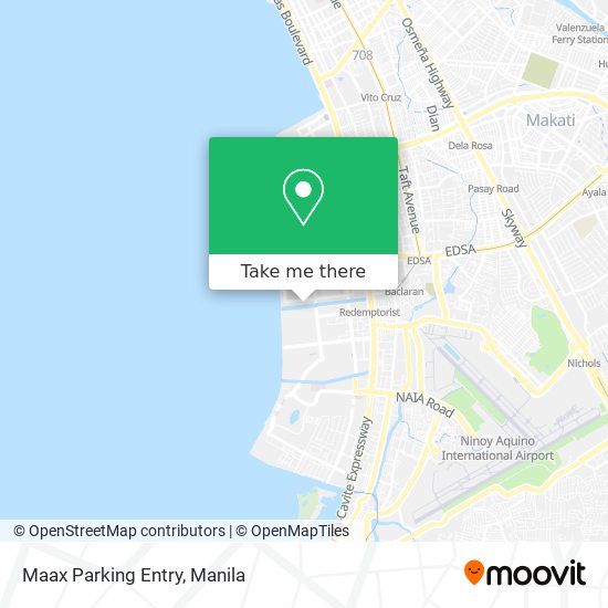 Maax Parking Entry map