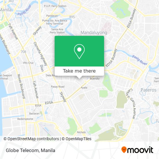 Globe Telecom map