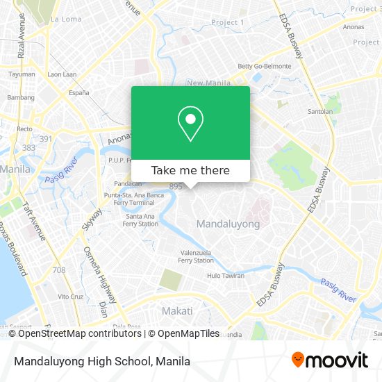 Mandaluyong High School map