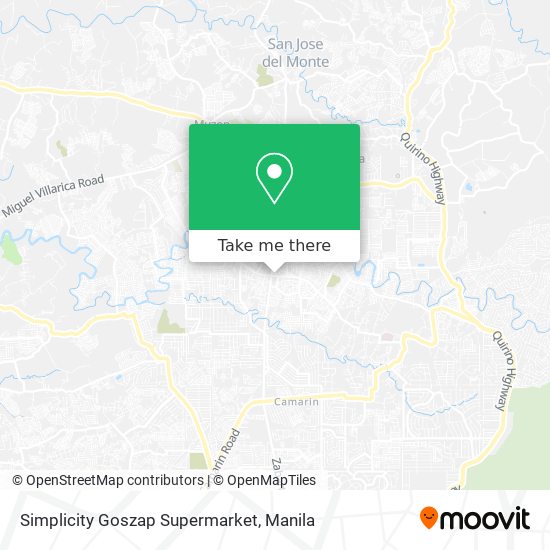 Simplicity Goszap Supermarket map