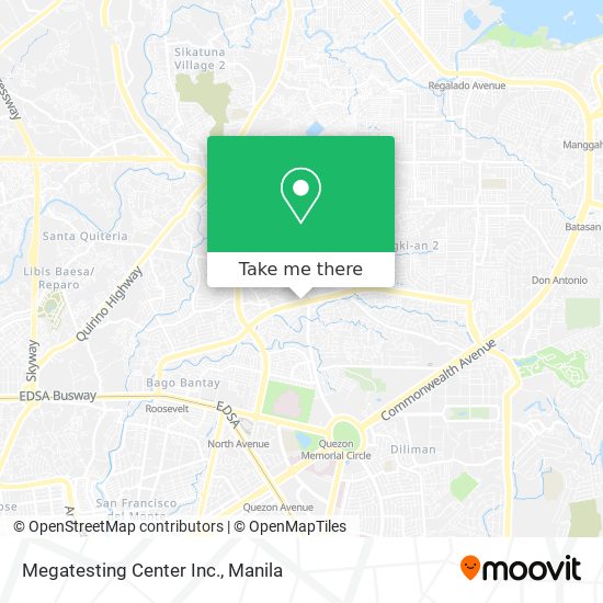 Megatesting Center Inc. map