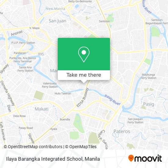 Ilaya Barangka Integrated School map