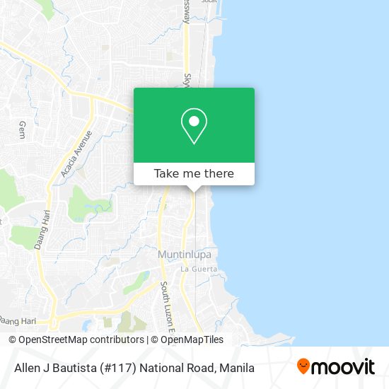 Allen J Bautista (#117) National Road map