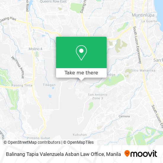 Balinang Tapia Valenzuela Asban Law Office map