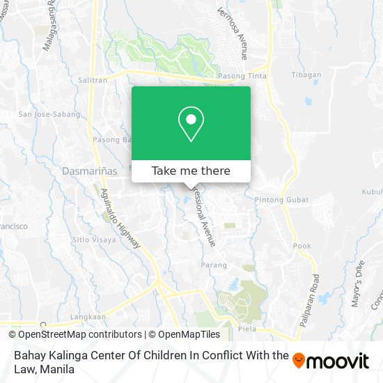 Bahay Kalinga Center Of Children In Conflict With the Law map