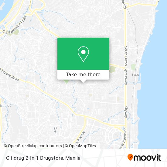 Citidrug 2-In-1 Drugstore map