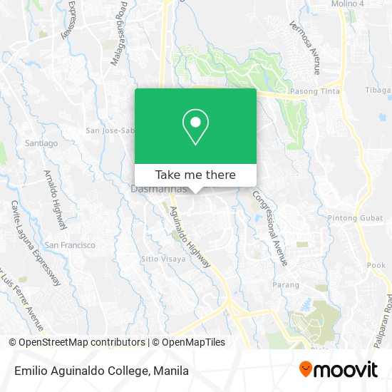 Emilio Aguinaldo College map