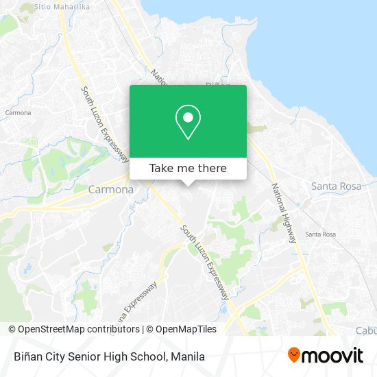Biñan City Senior High School map