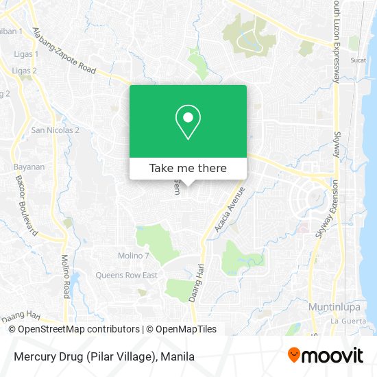 Mercury Drug (Pilar Village) map